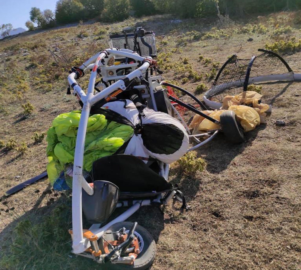 İşte teröristlerin Amanoslar’a geldiği paramotor