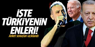 İşte Türkiye'nin enleri! Anket sonuçları açıklandı