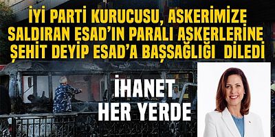 İYİ Parti kurucusu Mehmetçiği şehit eden Esad'ın askerlerine şehit dedi