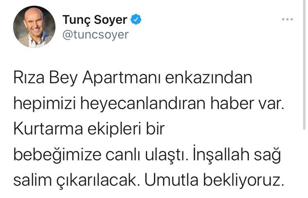İzmir Büyükşehir Belediyesi Bakanı Tunç Soyer’den heycanlandıran haber