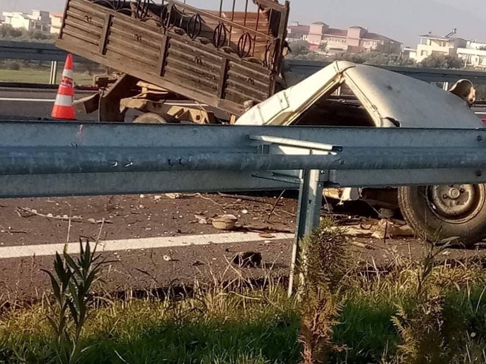 İzmir-İstanbul Otobanında Feci Kaza: 1 Ölü, 1 Yaralı