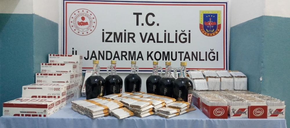 İzmir’de 365 litre sahte içki ele geçirildi