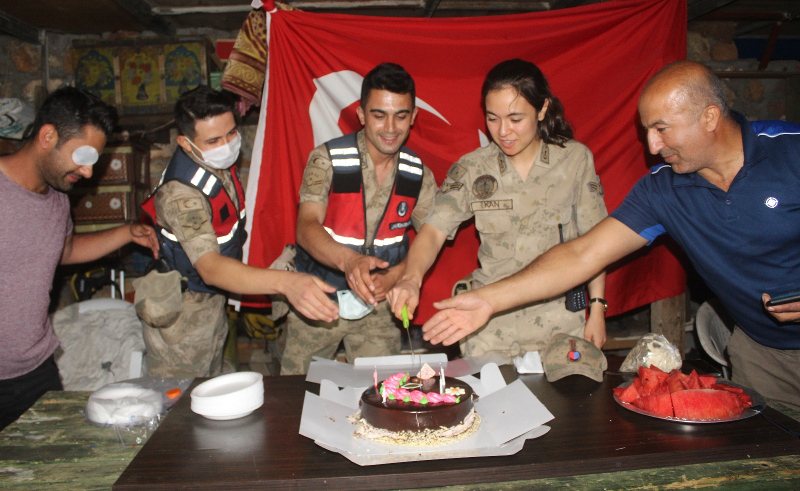 Jandarma ekiplerini şok eden sürpriz