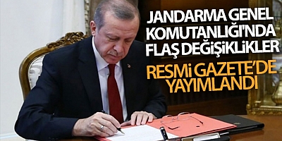 Jandarma Genel Komutanlığı'nda atamalar