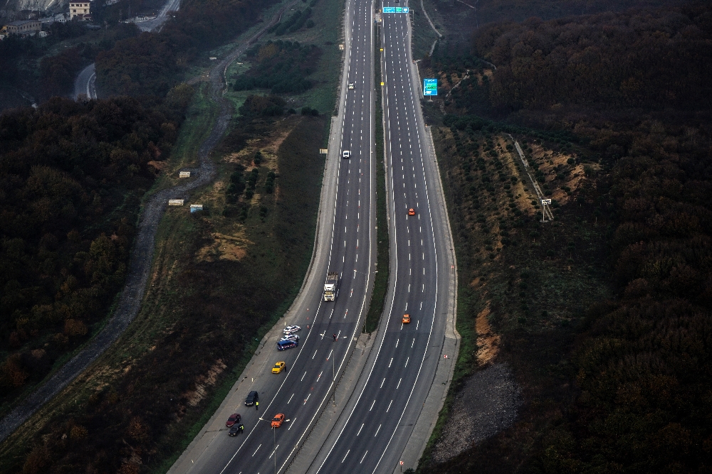 Jandarmadan helikopterli kısıtlama denetimi