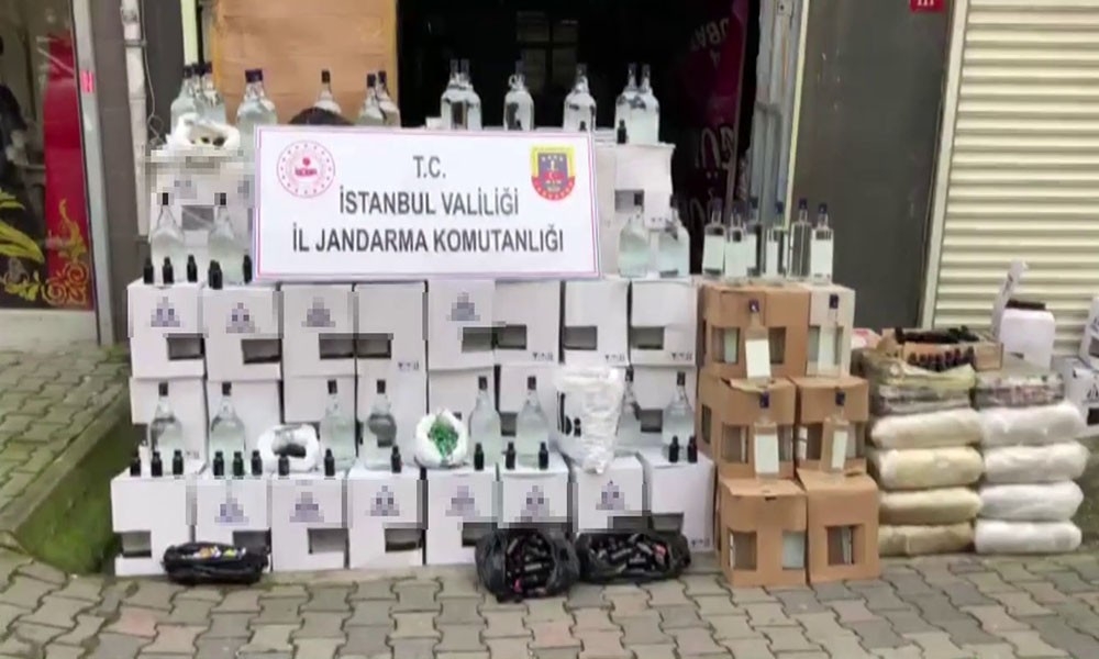 Jandarmadan sahte içki satışı operasyonu: 1 gözaltı