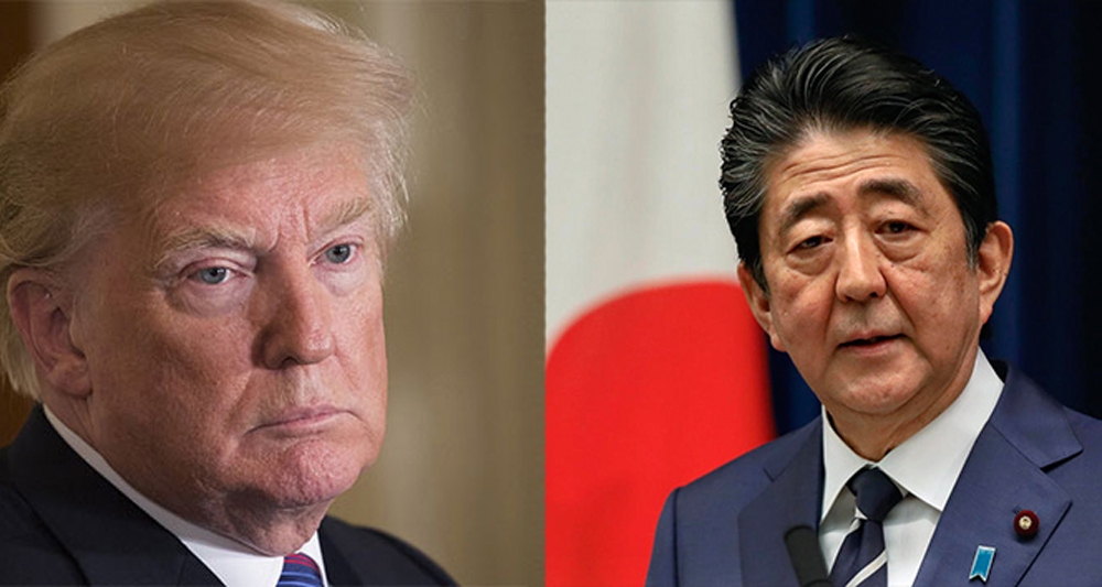 Japonya Başbakanı Abe ve ABD Başkanı Trump’tan telekonferans görüşmesi