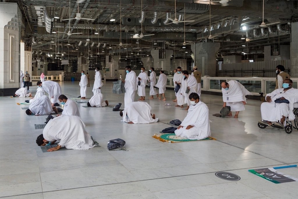 Kabe’de Kurban Bayramı namazı kılındı