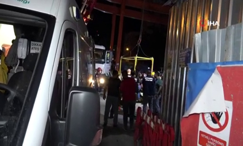Kadıköy-Kozyatağı metro şantiyesinde iş kazası: 2 yaralı