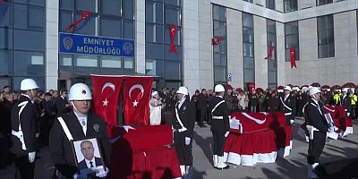 Kahraman şehitlerimiz için veda töreni düzenlendi