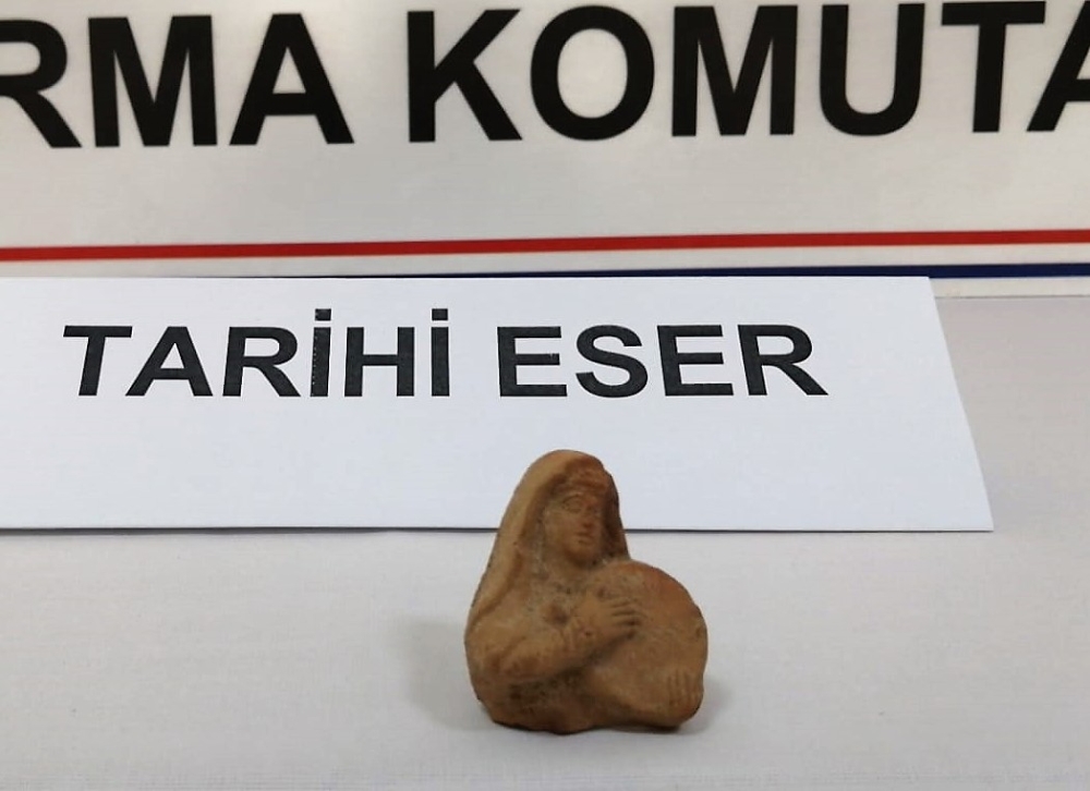 Kahramanmaraş’ta Demir Çağı’na ait heykelcik ele geçirildi