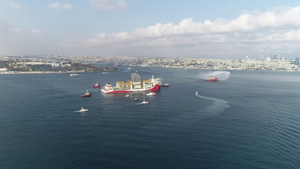 Kanuni sondaj gemisi Karadeniz’e uğurlandı
