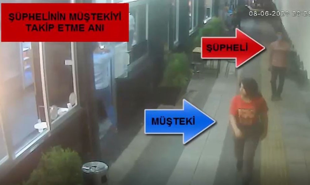 Kapkaç şüphelisi önce kameraya sonra polise yakalandı