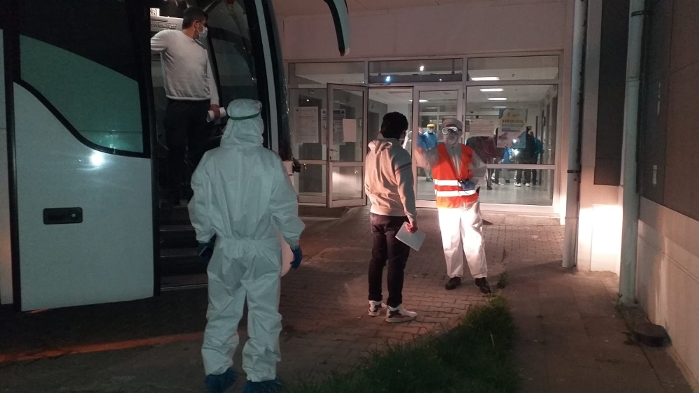 Karantina gemisindeki 35 Türk vatandaşı Tekirdağ’da