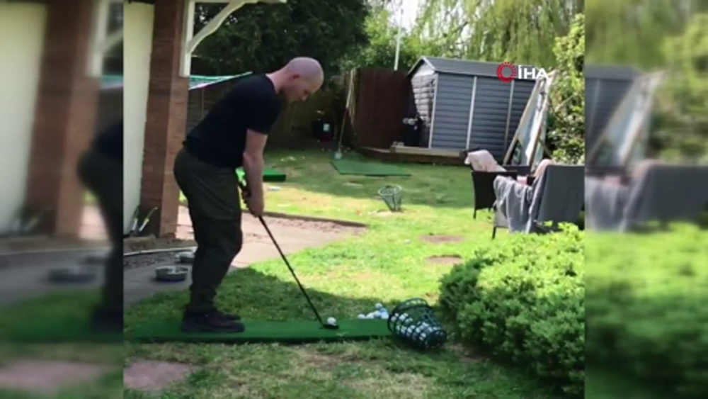 Karantinada golf böyle oynanır