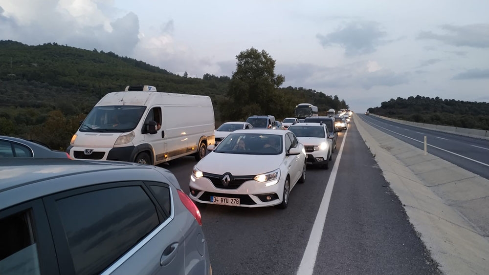 Karayolunda deprem yoğunluğu