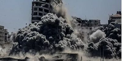 Katil İsrail hain planını devreye soktu! Gazze'de 360 noktaya saldırı
