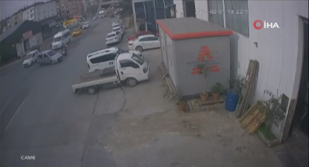 Kazaya neden olan hatalı dönüş kamerada