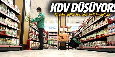 KDV düşüyor! İğneden ipliğe her şeye indirim geliyor