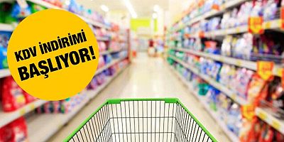 KDV indirimi bugün başlıyor