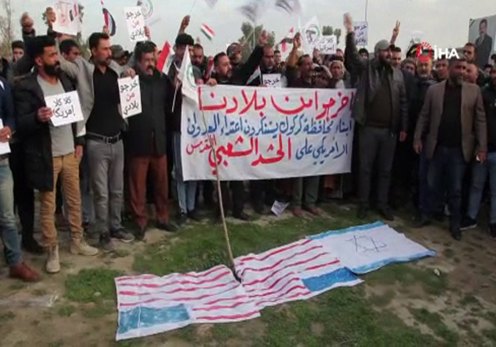 Kerkükte Haşdi Şabi Yandaşları Abdyi Protesto Etti