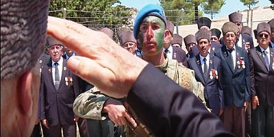 Kıbrıs gazileri ve Türk komandoları KKTC'de buluştu