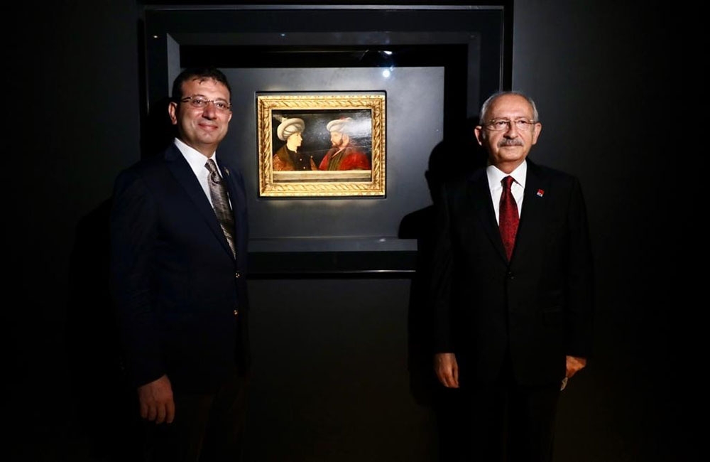 Kılıçdaroğlu, Fatih Sultan Mehmet tablosunun ön gösterimine katıldı
