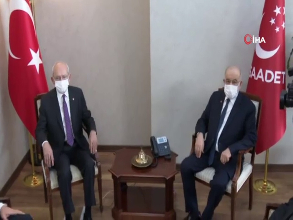 Kılıçdaroğlu, Karamollaoğlu’nu ziyaret etti