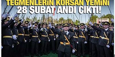 Kılıçlı teğmenlerin korsan yemini 28 Şubat andı çıktı!