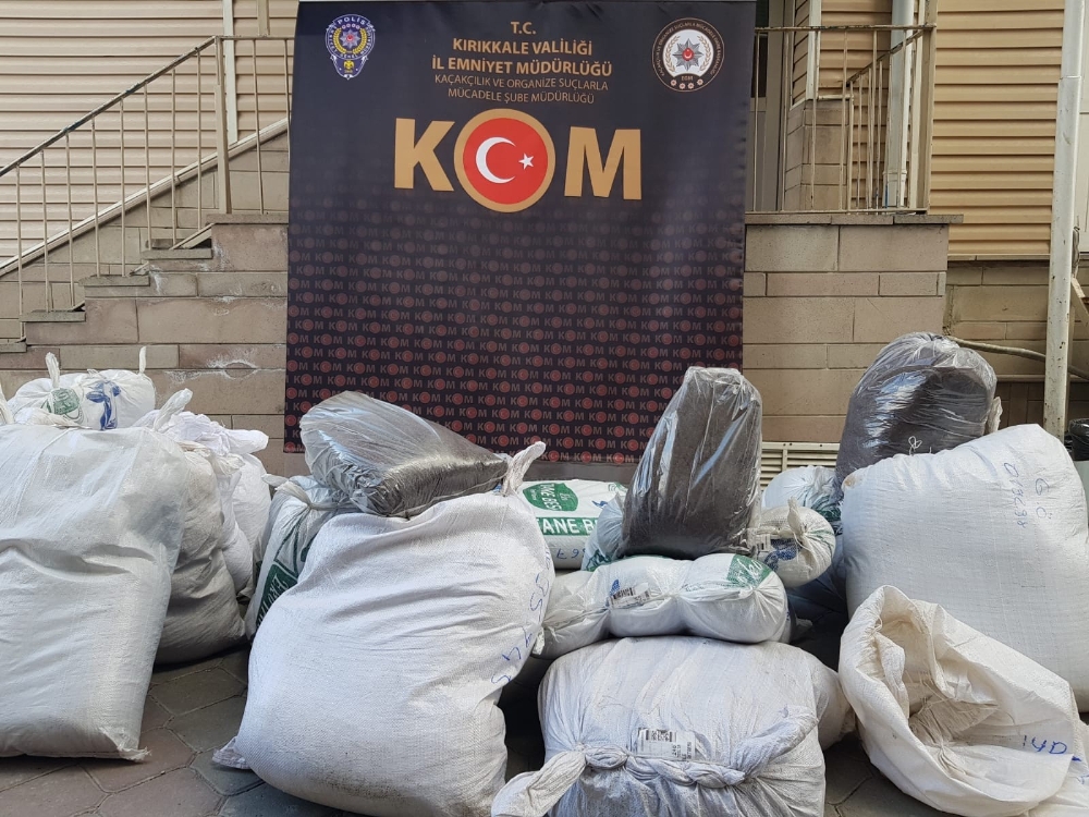Kırıkkale’de 460 kilogram kaçak tütün ele geçirildi