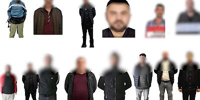 Kırmızı bültenle ve ulusal seviyede aranan 14 suçlu Türkiye’ye getirildi