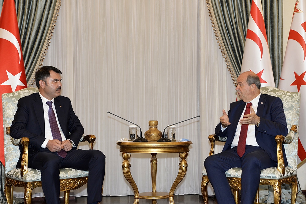 KKTC Cumhurbaşkanı Tatar, Çevre ve Şehircilik Bakanı Kurum’u kabul etti