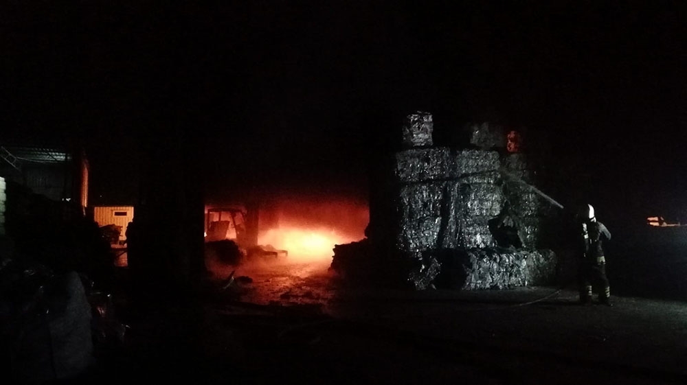 Kocaeli’de fabrika yangını