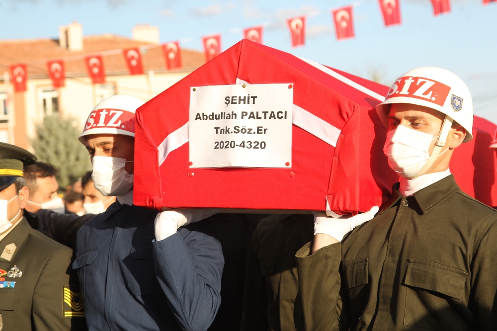 Konyalı şehit asker son yolculuğuna uğurlandı