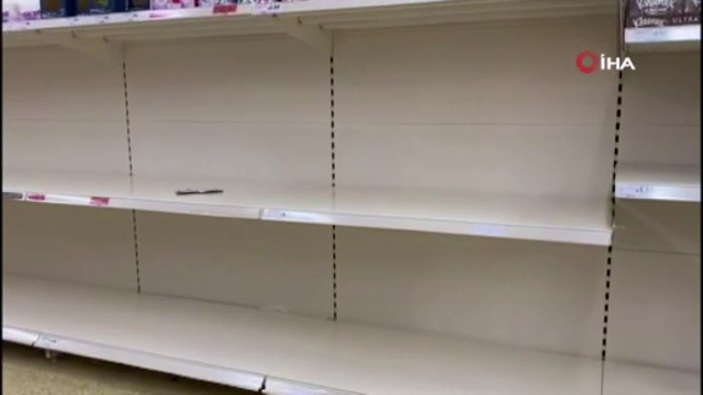 Korona paniği temizlik raflarını boşalttırdı