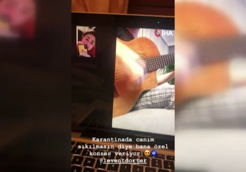 Korona virüs tedavisi gören Dilan Çıtak Tatlıses’e moral konseri