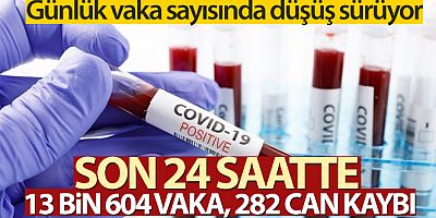 Korona virüste yeni vaka sayısı 13 bin 604