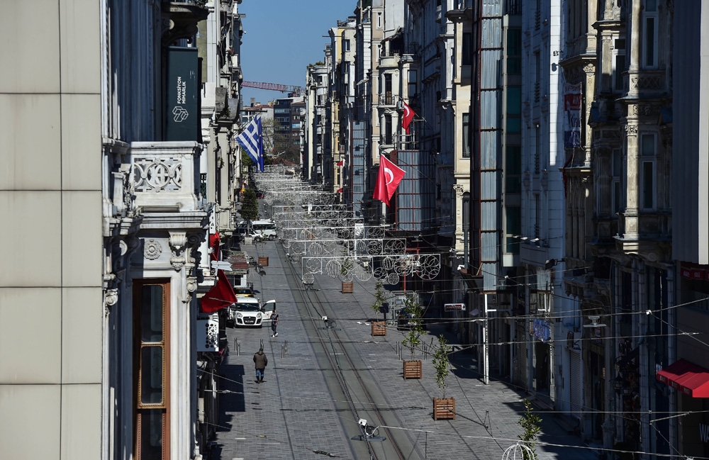 Koronavirüs öncesi ve sonrası İstiklal Caddesi