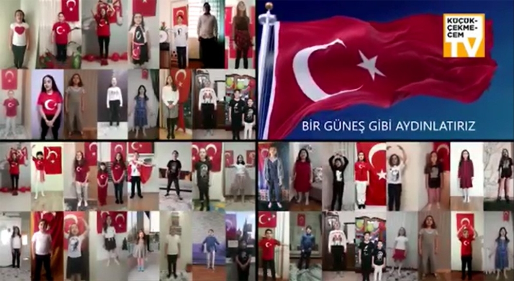 Küçükçekmeceli miniklerden Atatürk çocukları şarkısı