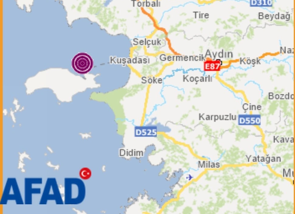 Kuşadası’nda 4.0 şiddetinde deprem