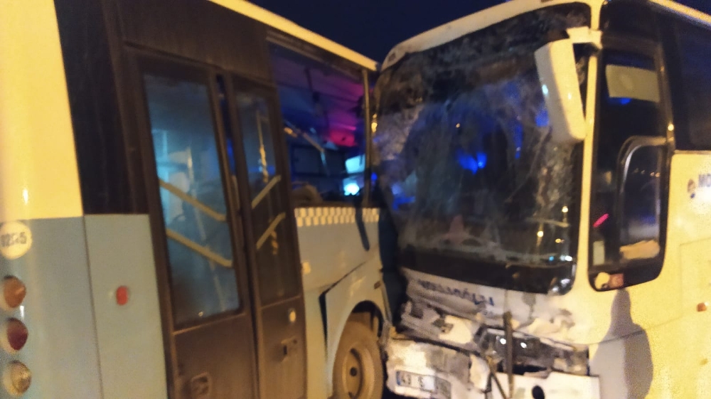 Kütahya’da otobüsler çarpıştı: 10 yaralı