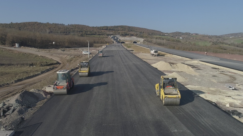 Kuzey Marmara Otoyolunda Çalışmaların Yüzde 85İ Tamamlandı