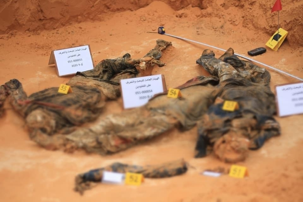 Libya’da Hafter’den kurtarılan Terhune’de ikinci toplu mezar bulundu