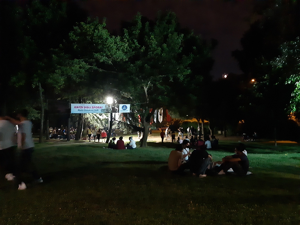 Maçka Parkı’nda dikkat çeken yoğunluk