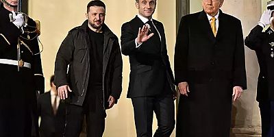 Macron, Zelenskiy ve Trump Paris'te buluştu