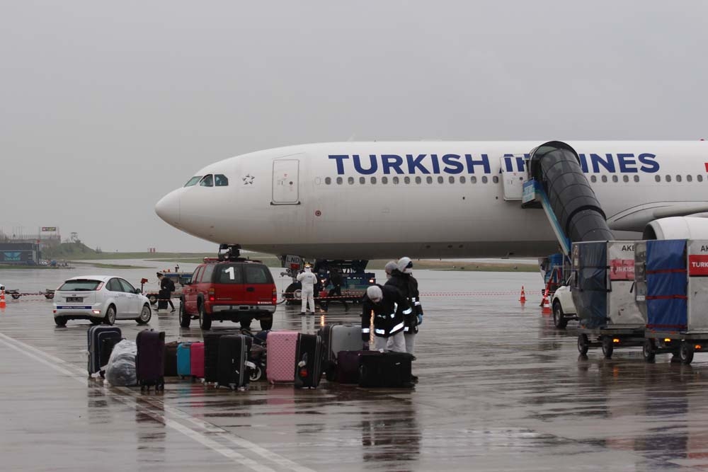 Makedonya’dan 270 kişi Trabzon’a getirildi