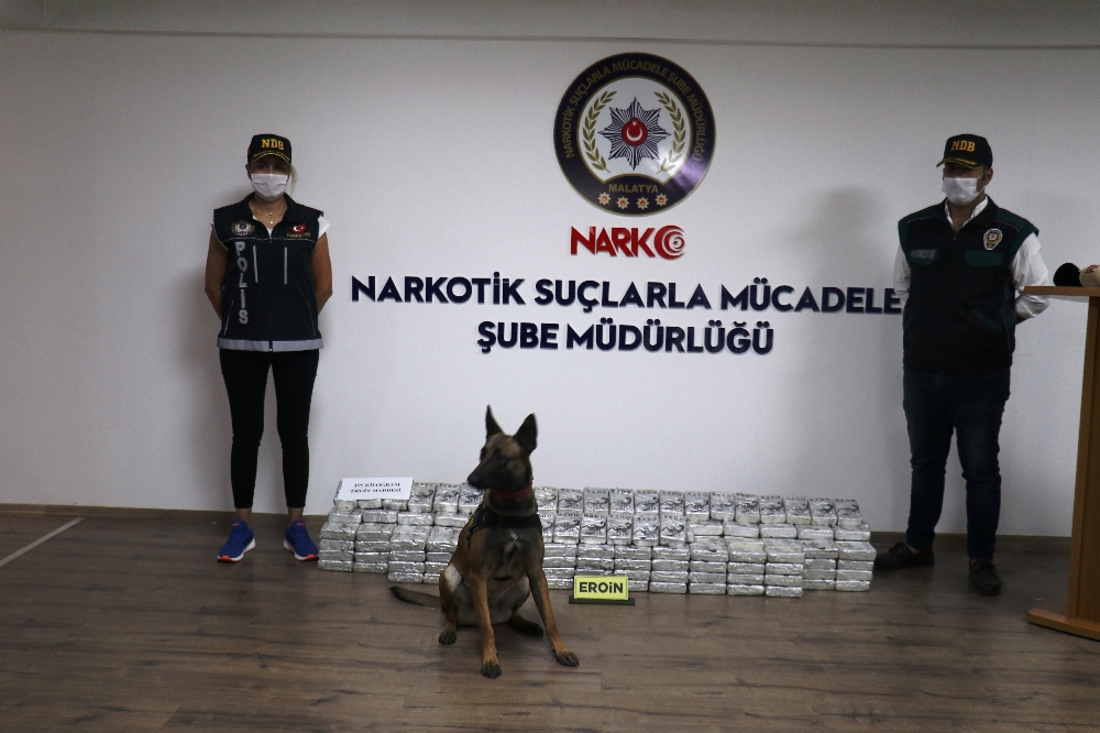 Malatya’da zehir tacirlerine büyük darbe: 195 kilo eroin ele geçirildi