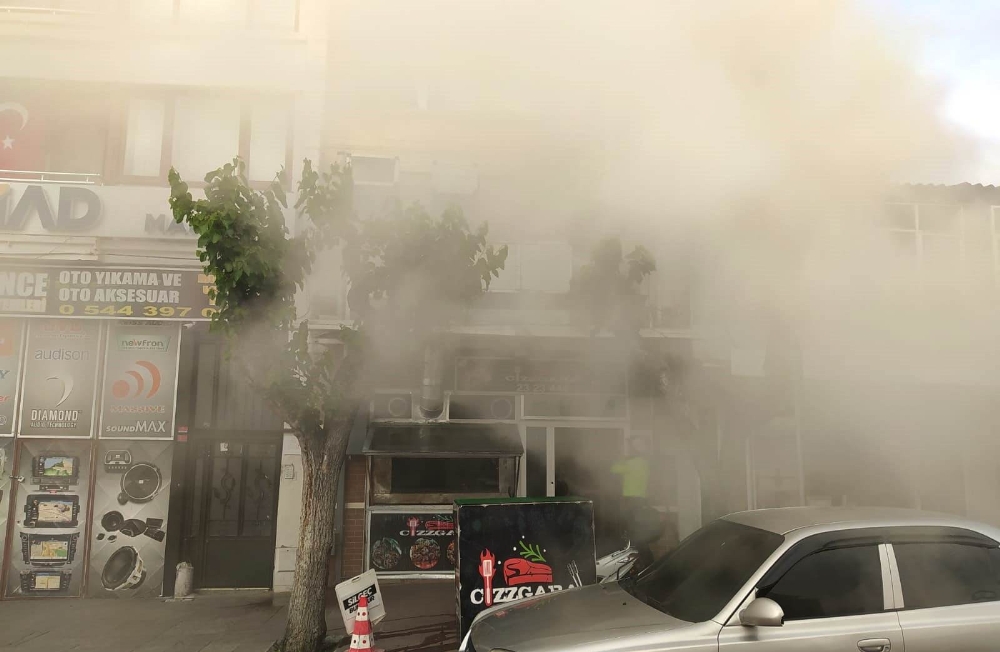 Manisa’da baca yangını korkuttu