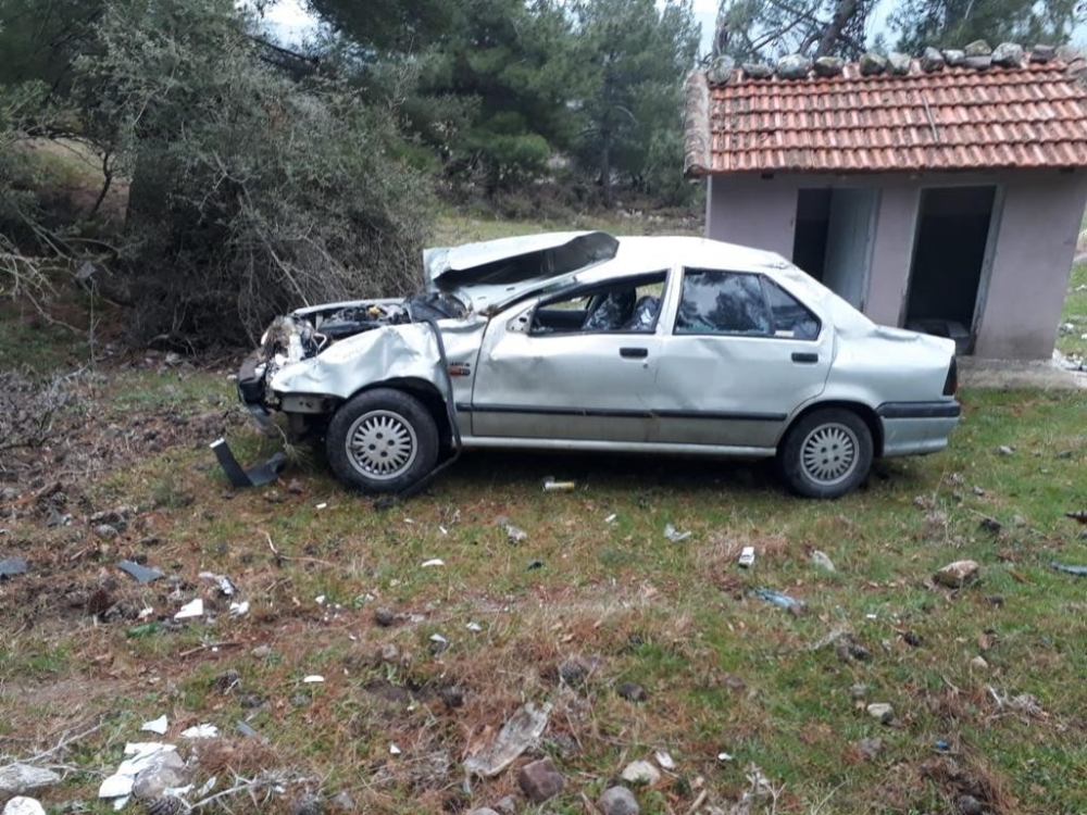Manisa’da trafik kazası: 1 ölü, 2 yaralı