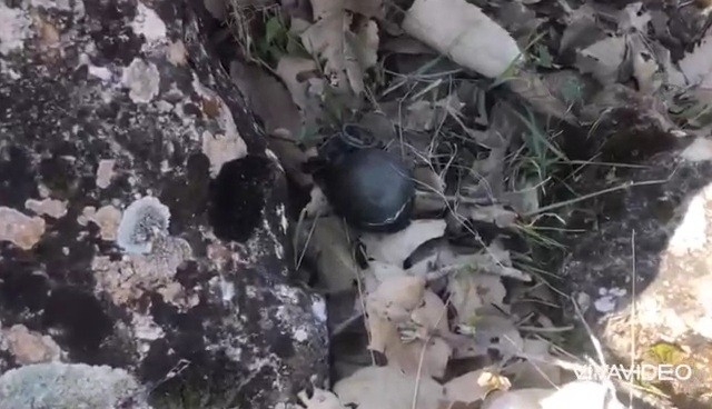 Mardin’de teröristlere ait el bombası ele geçirildi